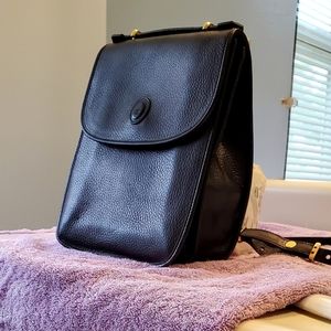 Black Pebbeled Leather Mark Cross New York Collection Crossbody Shoulderbag